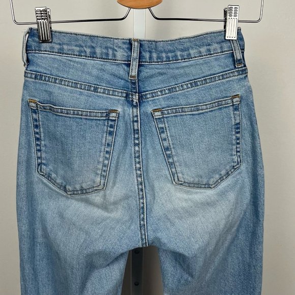 Everlane High Rise Five Pocket Jeans Zip Fly Light Wash Blue Denim 24 Regular - Picture 5 of 8